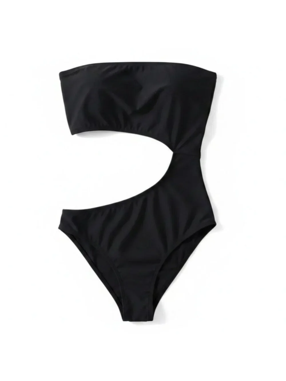Cotton On XS Cut-Out Strapless Bandeau Brazilian Swimwear One-Piece Swimsuit